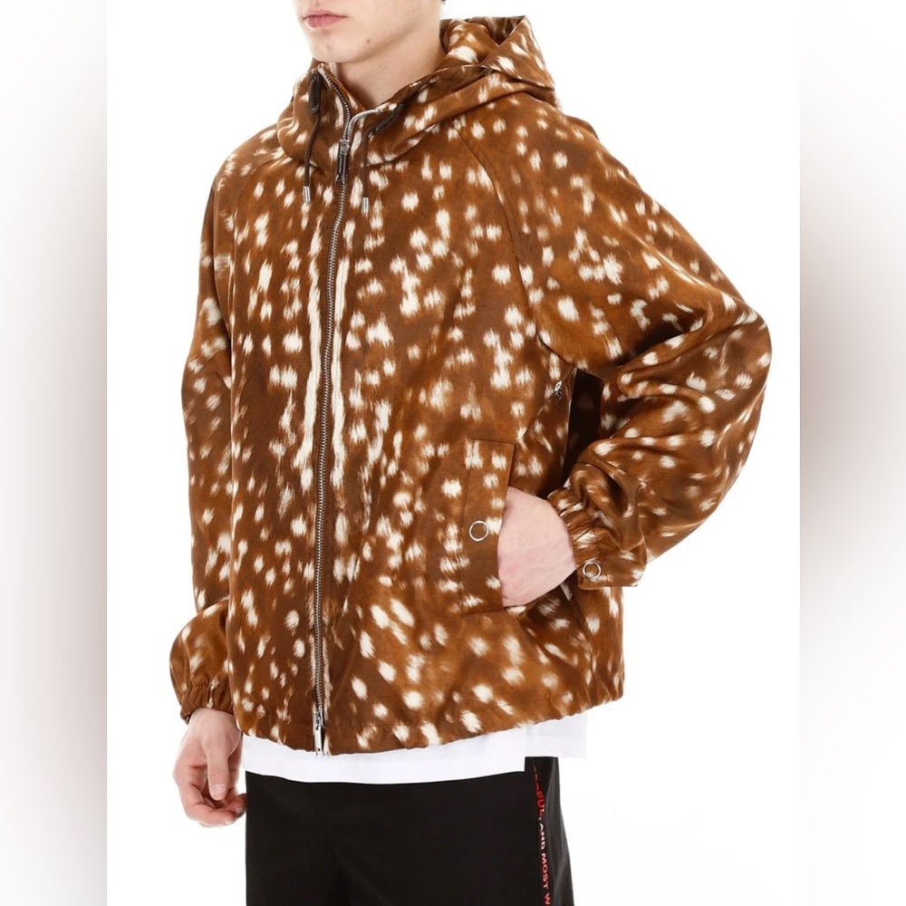 BURBERRY EVERTON DEER PRINT HOODED JACKET XS SMALL RUNS LARGE SOLD OUT!!
